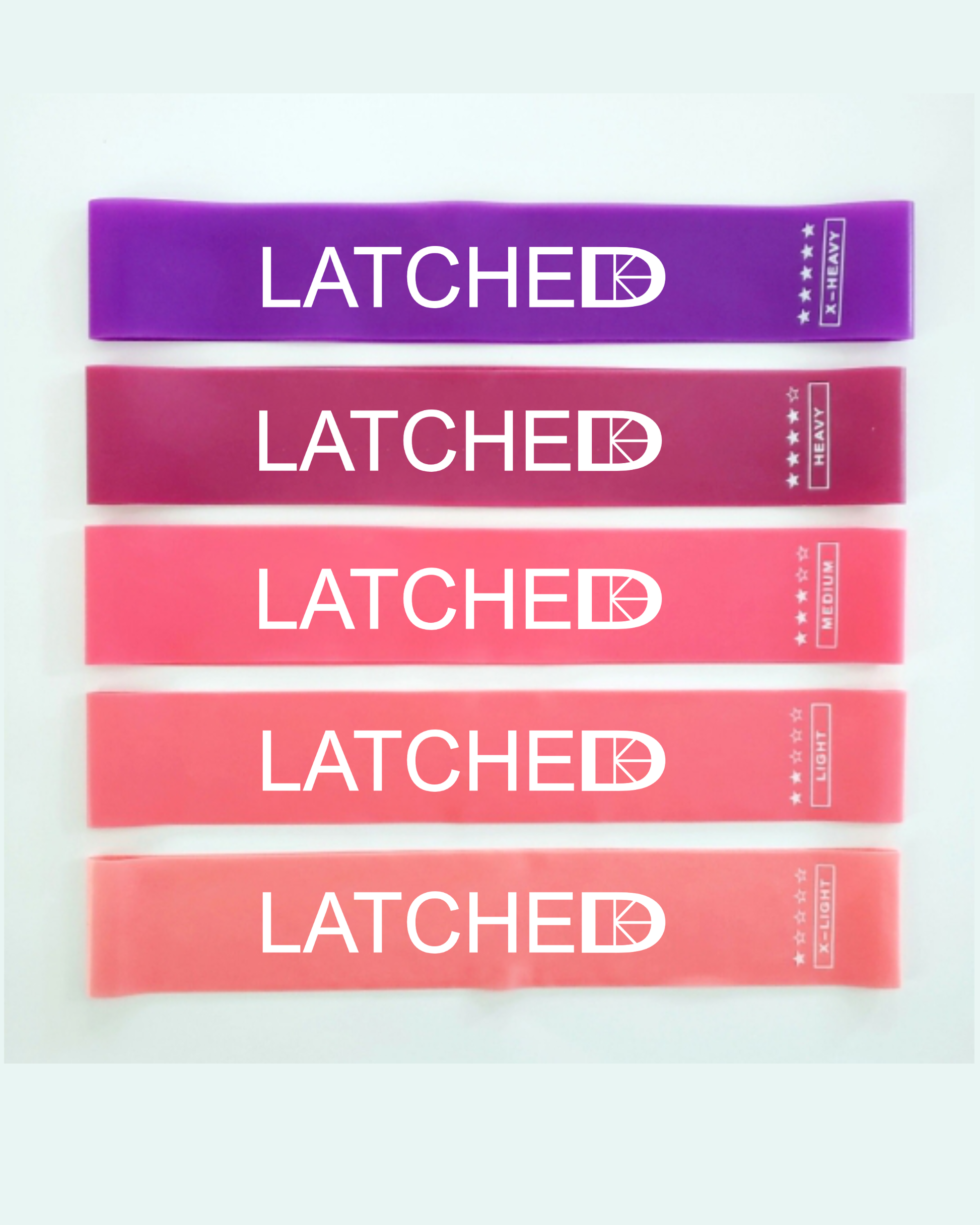 Latched mini loop resistance bands