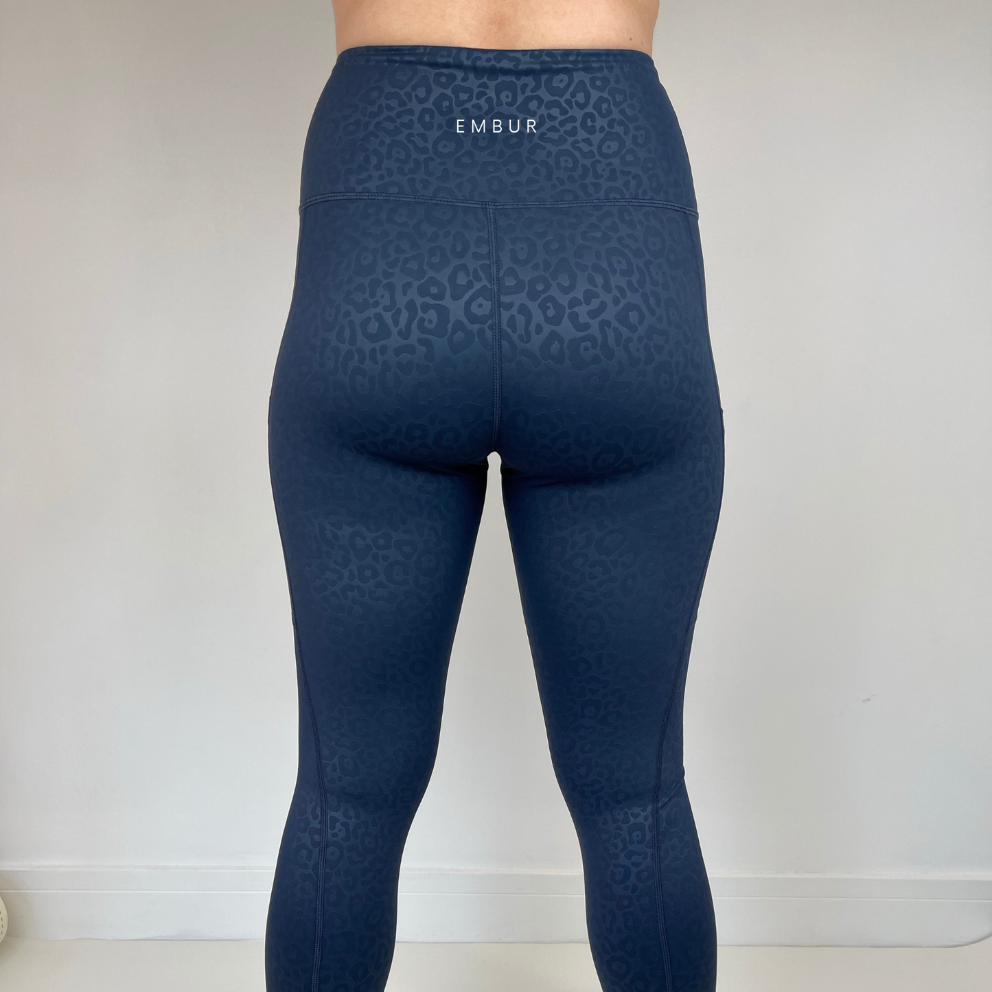 Revive Leggings | Navy Blue Leopard