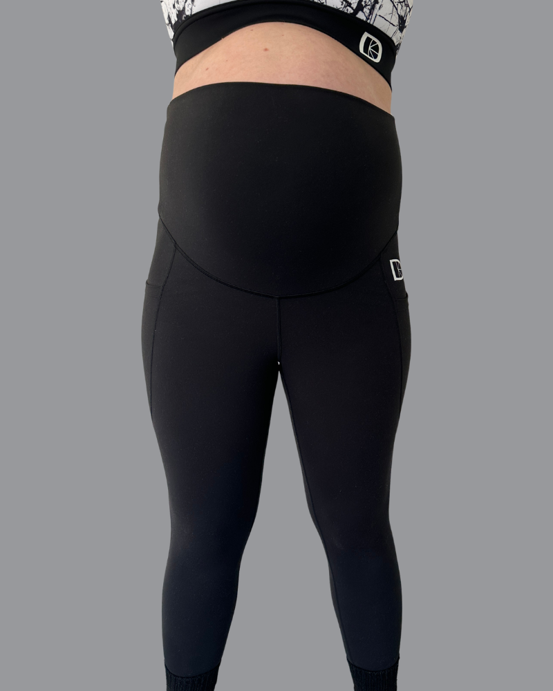 Maternity & Postnatal Active Support Leggings | Black