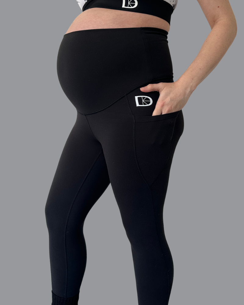 Maternity & Postnatal Active Support Leggings | Black