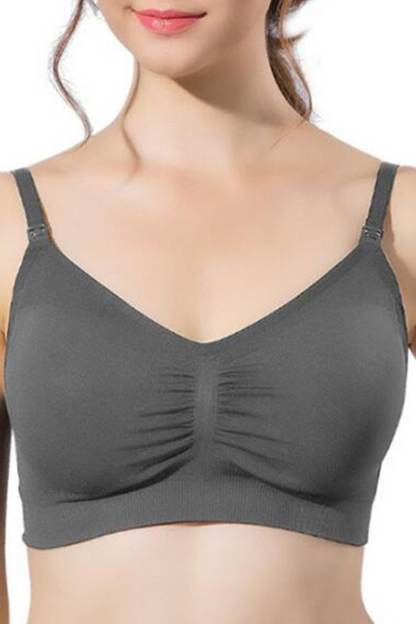 Everyday Seamfree Maternity and Nursing Bra | B to F Cup | Grey