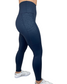 Navy leopard revive high waisted leggings side view