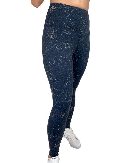 Illuminate navy and grey high waisted revive leggings