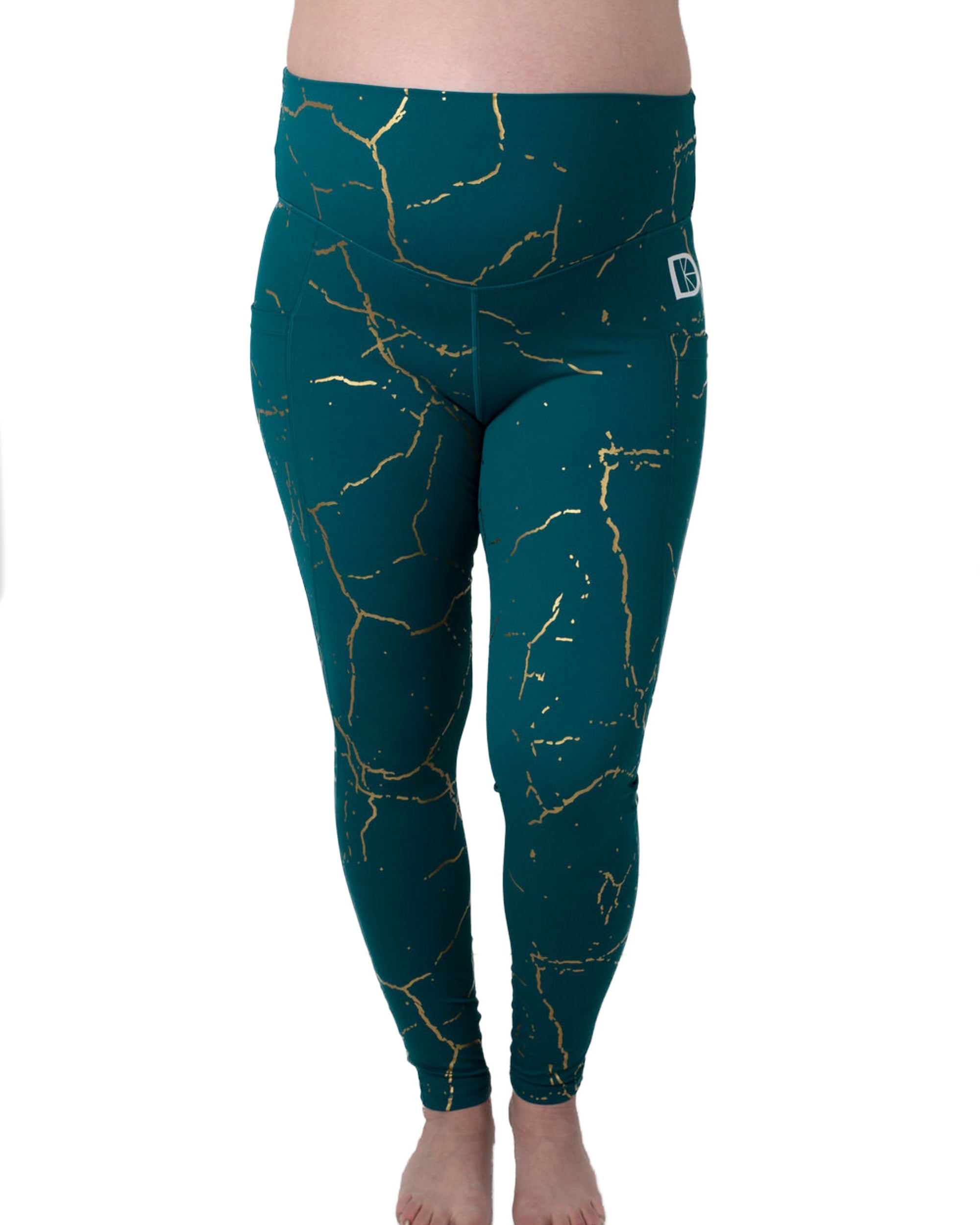 Gold on sale leggings uk