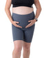 Grey cycling shorts front bump view