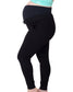 Maternity jogging bottoms with removable bump panel