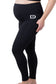 Black active support maternity over bump gym leggings