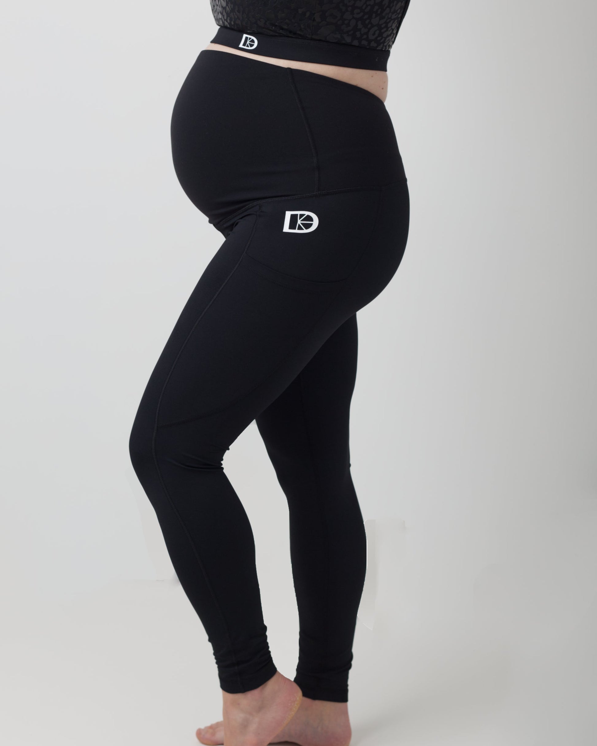Ribbed Maternity Leggings - Squat-Proof and Non See-Through