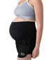 Black pregnancy running shorts side view
