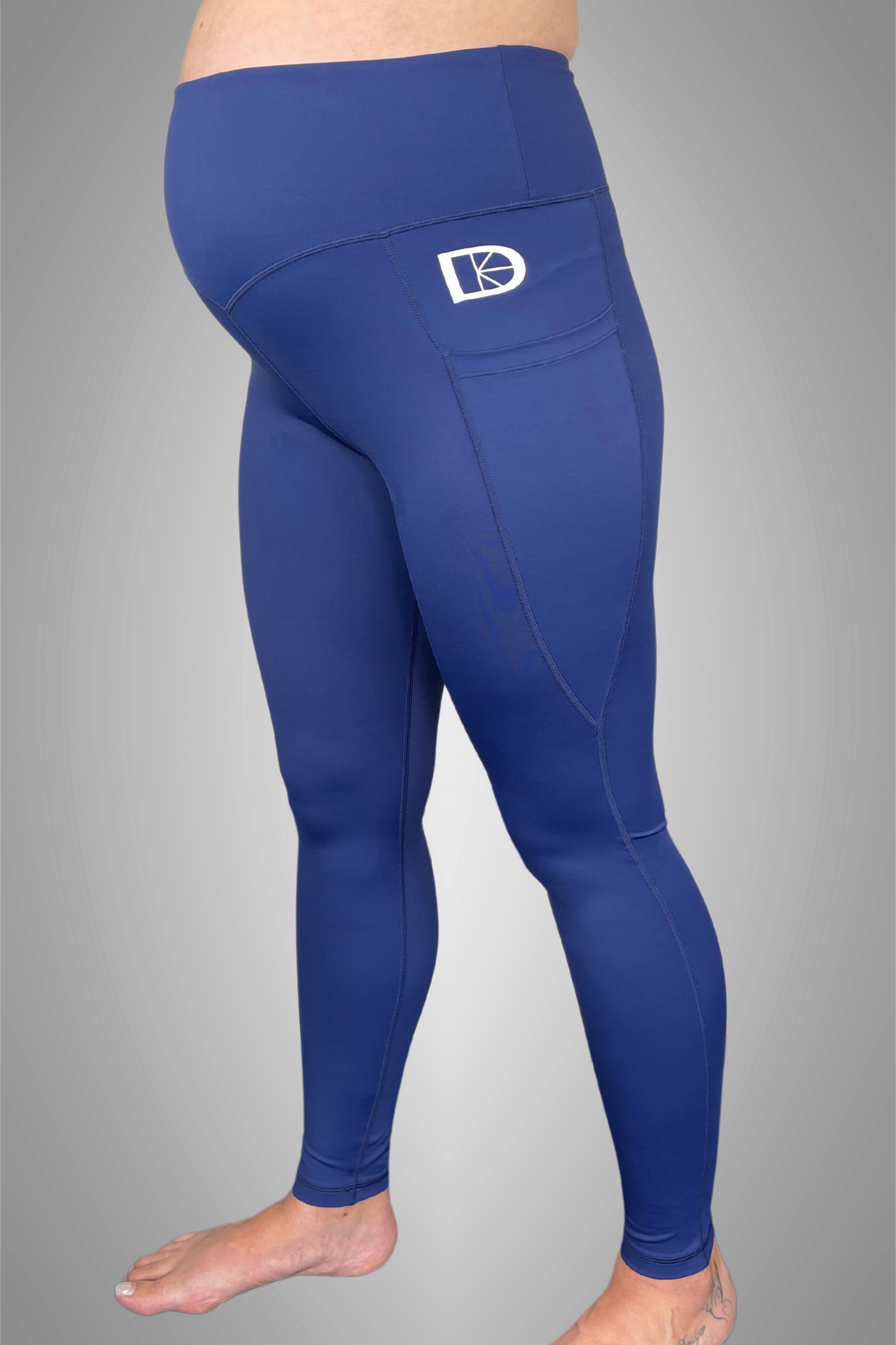 Maternity & Postnatal Active Support Leggings | Blue