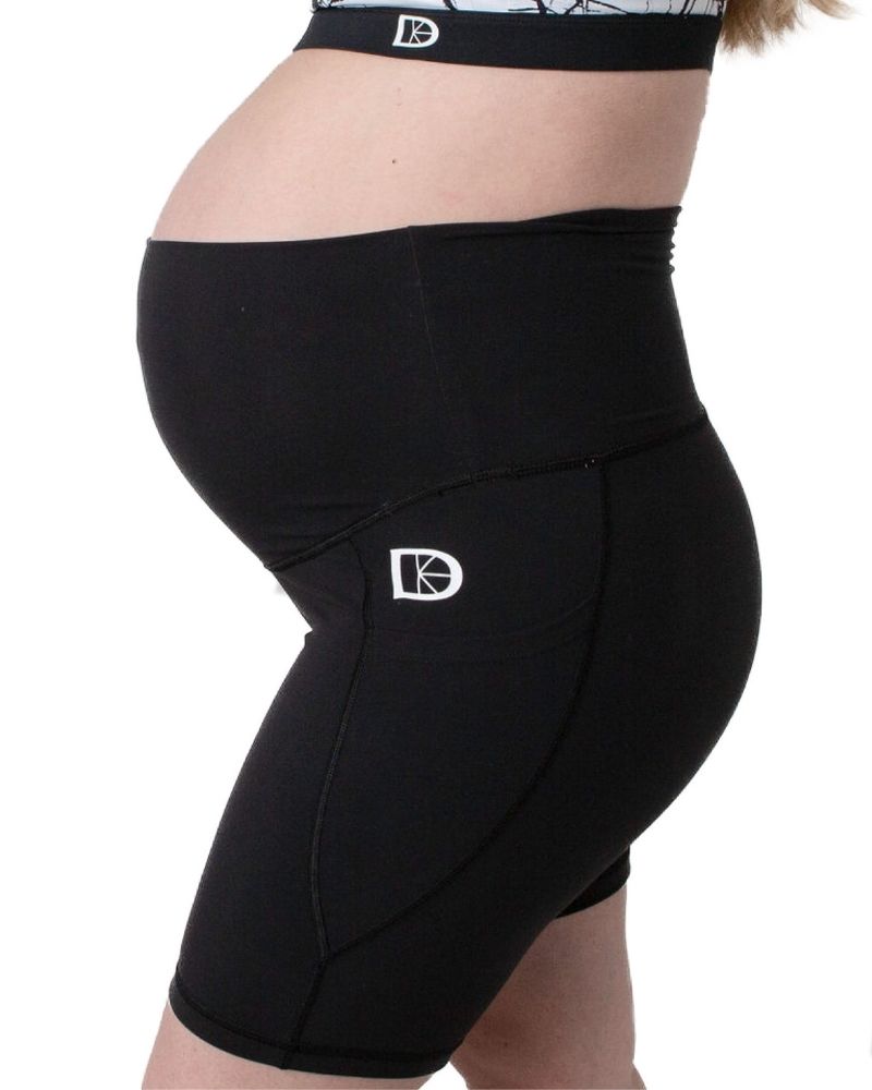 Maternity Biker Shorts Women Women's Maternity Yoga Shorts - Over The Belly Pregnancy Workout Biker Shorts Crz Maternity