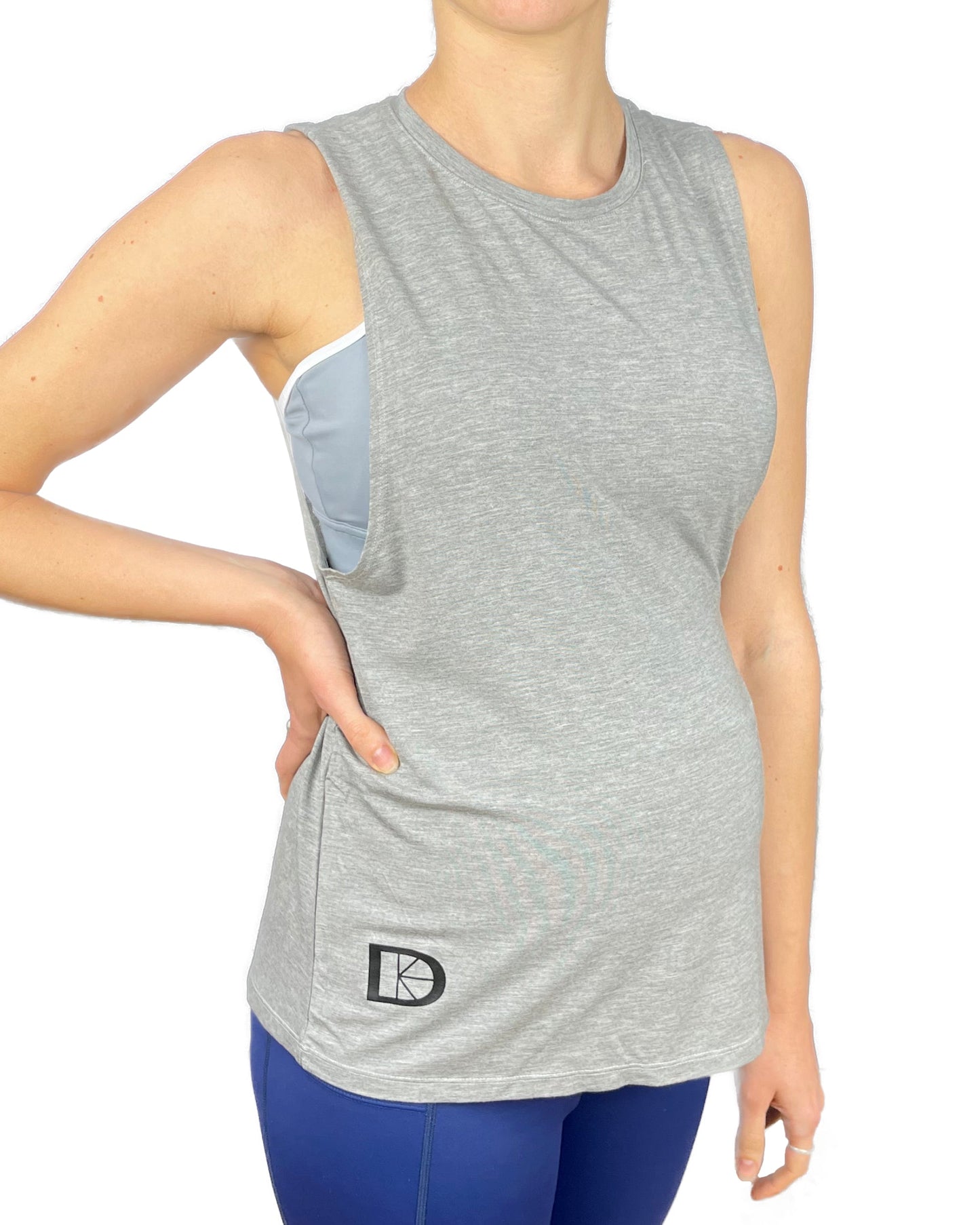 Pregnancy vest grey